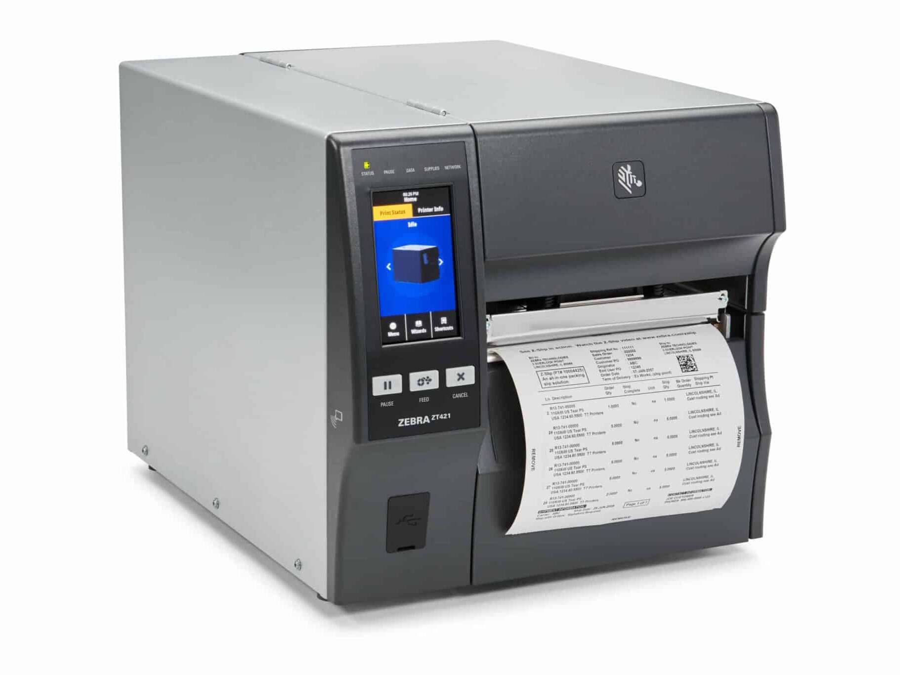Imprimante Zebra ZT411 thermique directe ou transfert thermique pour étiquettes logistiques et industrielles