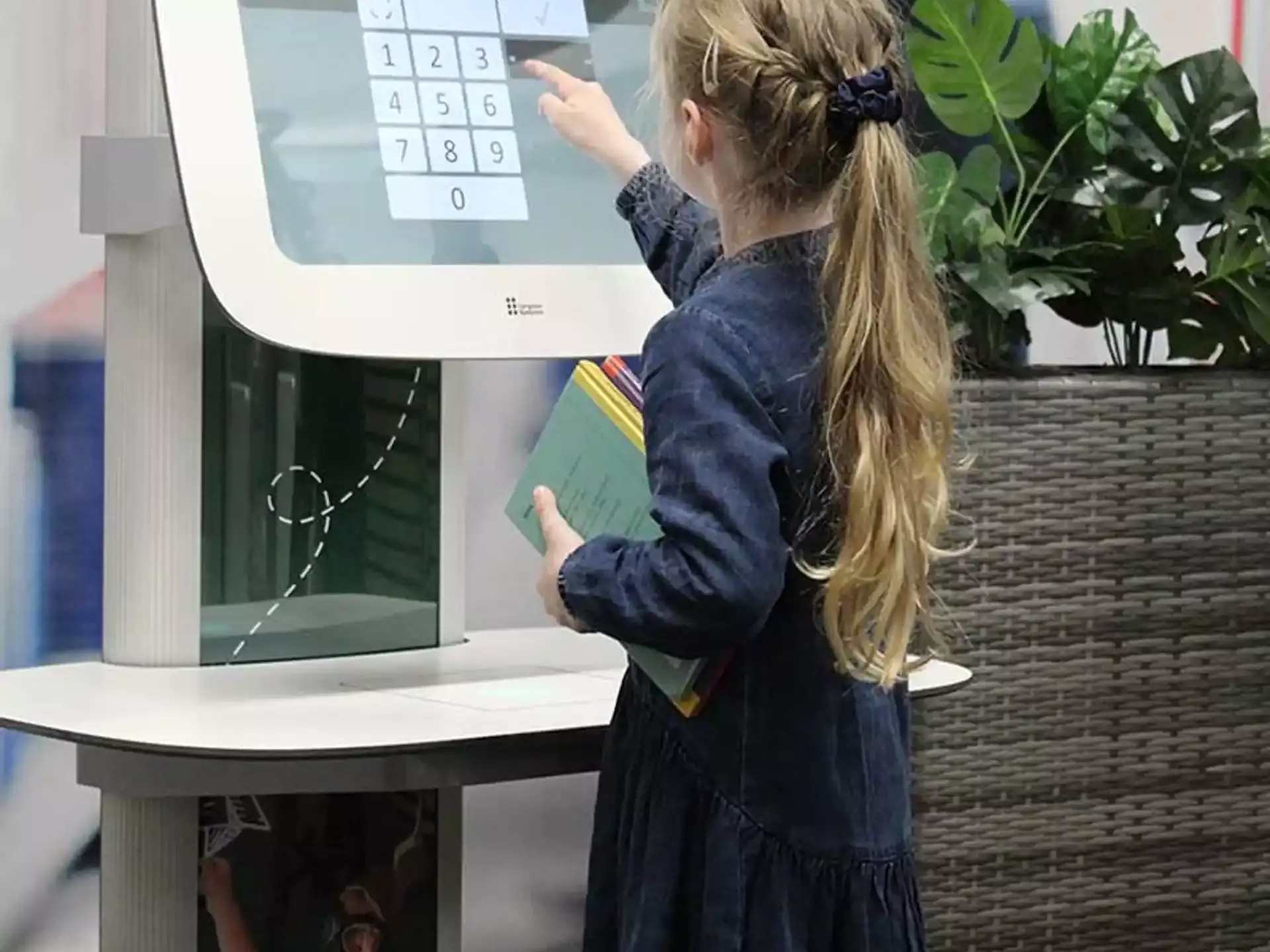 RFID self checkout station for library book identification