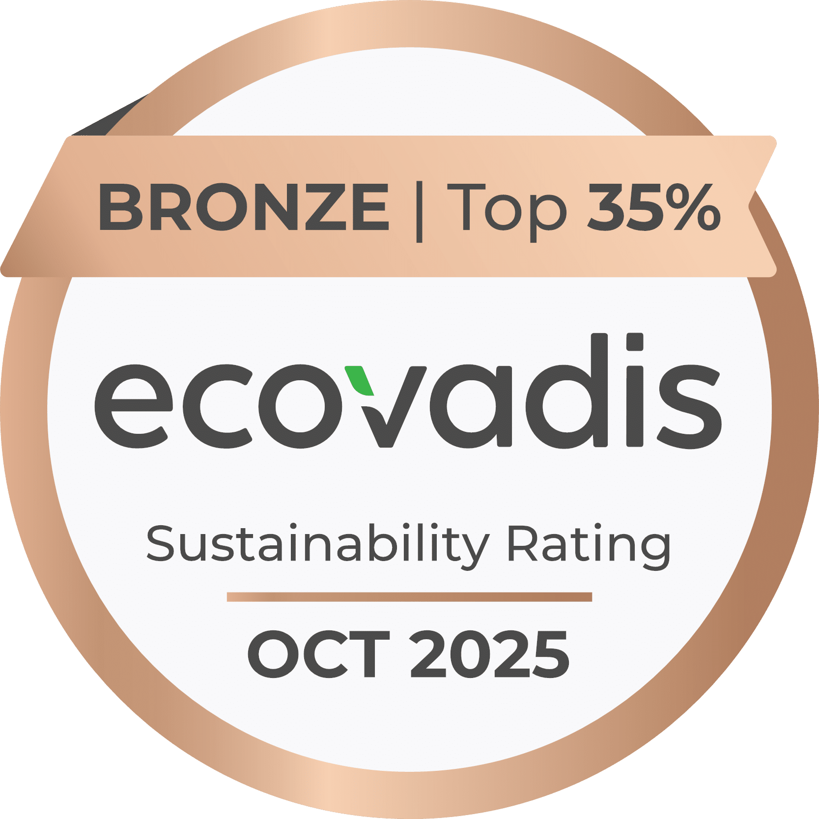 EcoVadis Bronze 2025 sustainability