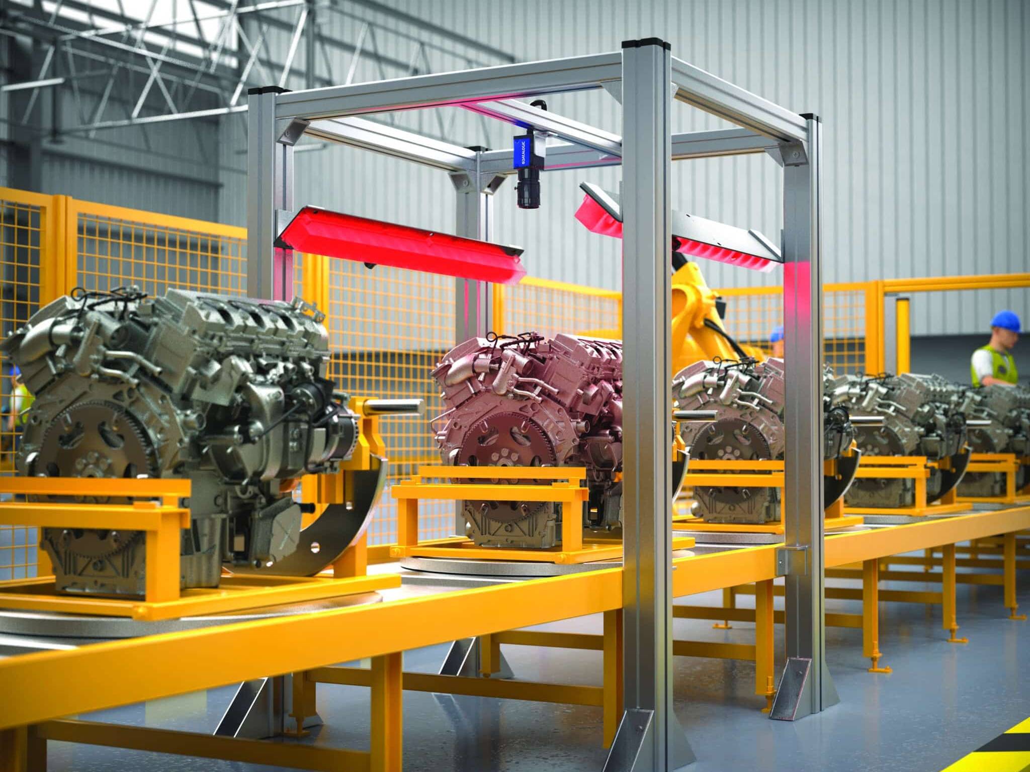 Automated quality control of laser-marked parts on industrial production lines.