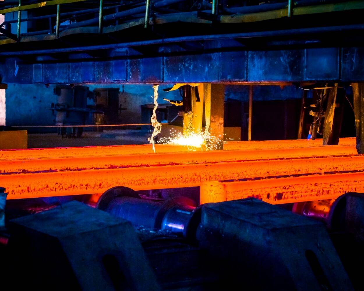 Industrial laser marking for traceability of metal products and steel parts in production environments.